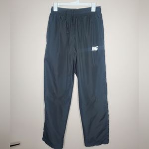 Vintage Mens Black-MED-Nike Athletic WindBreaker Trackpants RN#56323